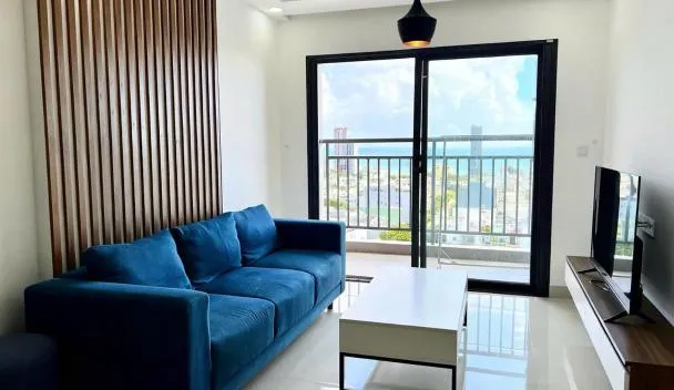 Comfy High floor OceanView 2BR 3 mins to Beach