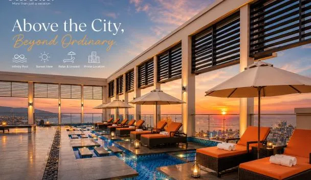 Luxury Apartment - Rooftop Swimming Pool - Beach Front - Hinata Apartment