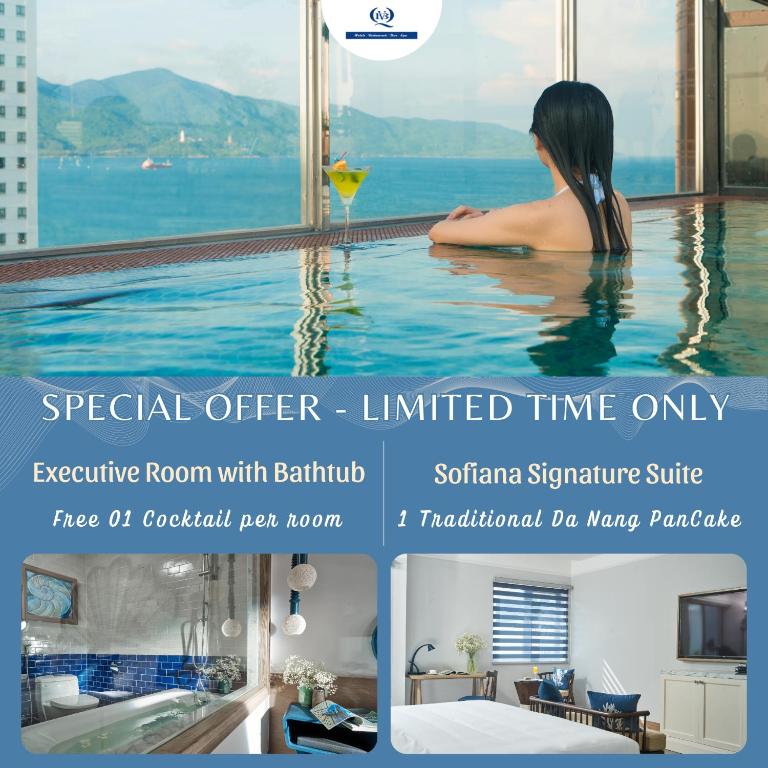 Sofiana My Khe Hotel & Spa - Rooftop Pool Bar - Free 01 Draught Beer and 20-minute Spa per Room